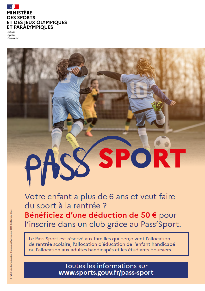 Le Pass’Sport reconduit pour la saison 20232024 LIGUE DE FOOTBALL